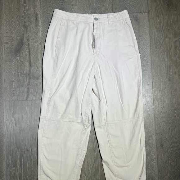 TWIK women's off-white jeans size 6/LARGE - Picture 1 of 5